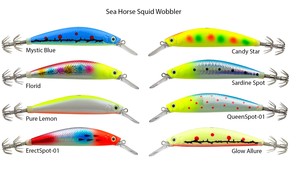  Sea Horse Squid Wobbler 100 Mm 26 Gr Candy Star#