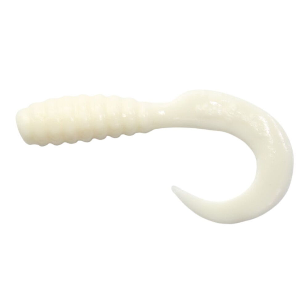 Mister Twister 6 Cm Beyaz Silikon 10 Lu Pkt
