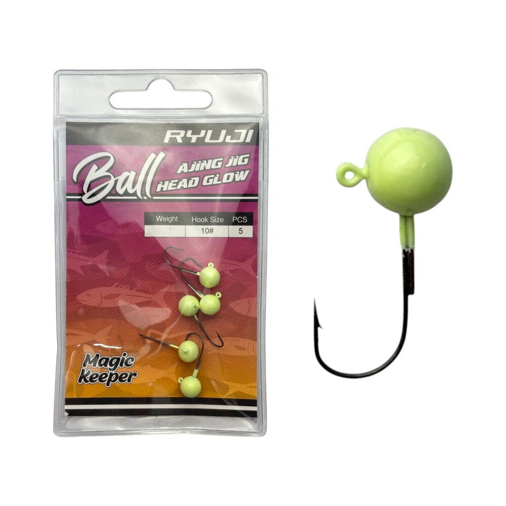 Ryuji Ball Ajing Jig Head Glow 0,6gr No:10 5 Pcs