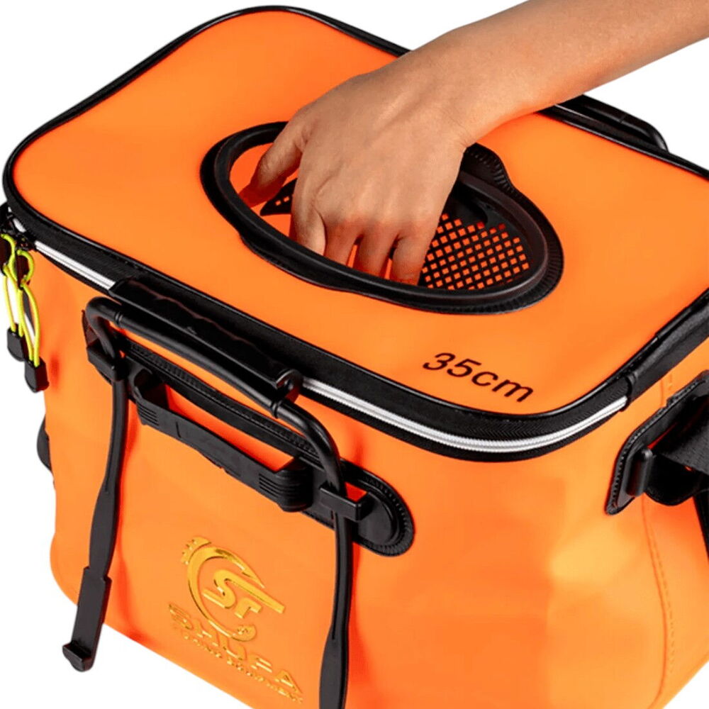 Shufa Katlanır Balıkçı Kovası Livar 35 Cm Turuncu