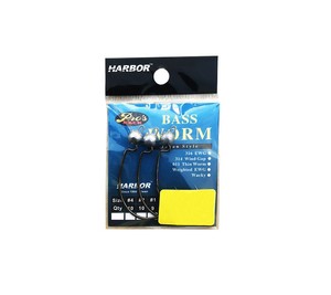  Harbor Sh53 Bass Worm No:3/0 3 Pcs Jig Head