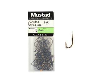  Mustad 5993 No:6 50 Pcs İğne