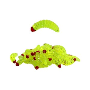 Sea Horse Worm  2 Cm Green-Red Head 10 Pcs