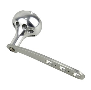  Accurate Reel Handle H-60 Silver Knob