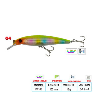 Wily DEEP DIVER CL:04 105mm 16gr Floatıng 0-1.2 m