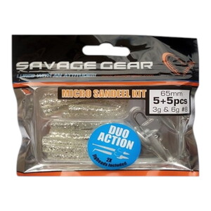 Savage Gear Micro Sandeel Kit 65Mm 3-6Gr #8 Silver