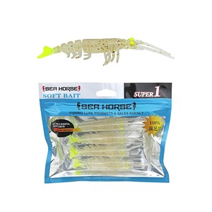 Sea Horse Manic Shrimp 7cm Gold Package 4 Lü