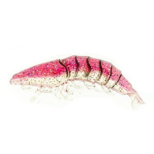 Molix Shrimp 2.5'+Jig Head 4gr Clear Red Back