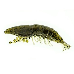 Molix Shrimp 2.5'+Jig Head 4gr Green Pumpkin