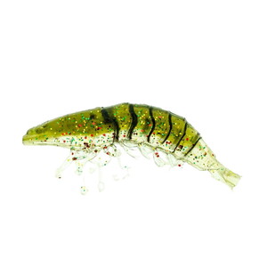 Molix Shrimp 2.5'+Jig Head 4gr Clear Pumpkin Back
