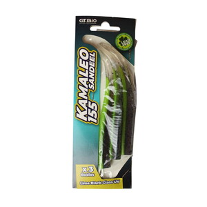  GT-Bio 3x Bodies Kamaleo Sandeel 155- Lime Black Glass UV