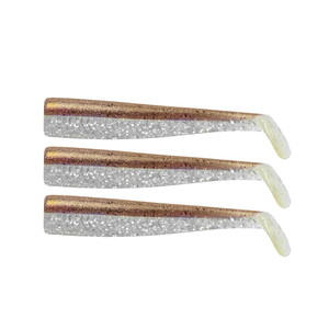 GT-Bio 3x Bodies Roller Shad 125- Kaki Shiner