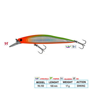 Wily Deep Swimmer CL:35 100mm 17gr Sinking