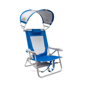 GCI Sunshade 4 Kademeli Güneşlikli Sandalye Mavi