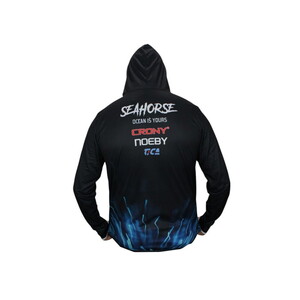 Sea Horse Special Angler Uv T-Shirt Blue Bolt L