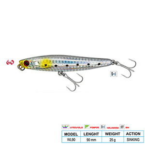 Wily RIPPER CL:60 90mm 25gr Sinking