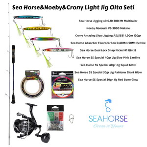 Sea Horse&Noeby&Crony Light Jig Olta Seti