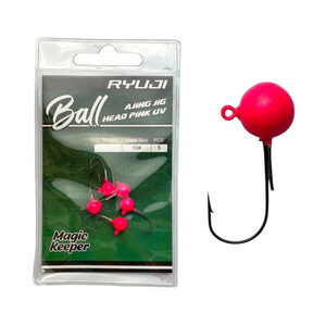 Ryuji Ball Ajing Pink Uv Jighead 0.6 Gr #10 Pcs:5 #1