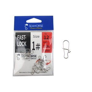 Sea Horse Fast Lock Snap Nickel #1 Qty:12