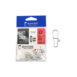 Sea Horse Fast Lock Snap Nickel #0 Qty:12