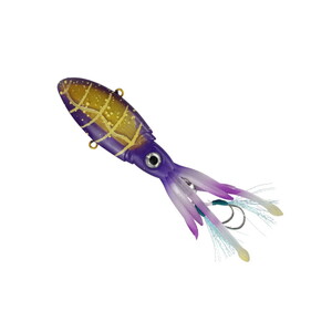 Squid Cuttlefish 90 gr Purple  Glow Uv