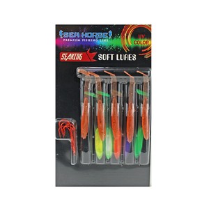  Sea Horse Glow 5,5cm 5 Li Paket Silikon Balık C5