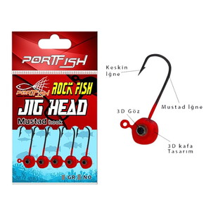 PortFish JigHead Rock Fish 2,5Gr