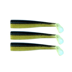 GT-Bio 3x Bodies Roller Shad 125- Black Gold