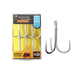 Sea Horse Diamond Scaled Sharp Hook Oty:6 No:1