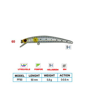 Wily LEGEND CL:60 90mm 5,8gr 0-0,6m Suni Balık