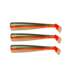 GT-Bio 3x Bodies Roller Shad 165- Kaki Candy Glow