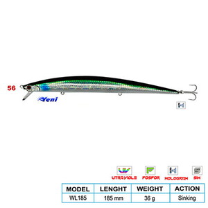 Wily SUPER STAR CL:56 185mm 36gr (Sinking)