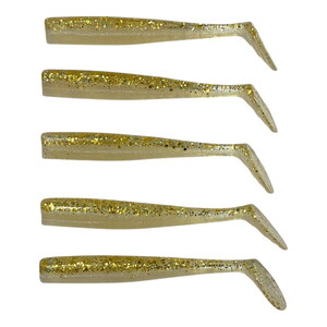 Sea Horse Sandeel 8 Cm 5 Pcs Gold Pearly