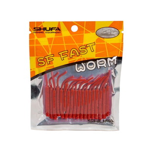 Shufa Fast Worm 5.1 Cm 20 Pcs Bloody