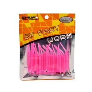 Shufa Fast Worm 5.1 Cm 20 Pcs Pink