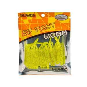 Shufa Fast Worm 5.1 Cm 20 Pcs Yellow