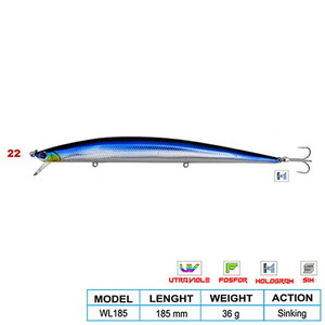 Wily SUPER STAR CL:22 185mm 36gr (Sinking)