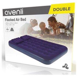 Avenli Floked AirBed Çift Kişilik 191cm*137cm*22cm