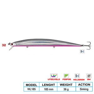 Wily SUPER STAR CL:32 185mm 36gr (Sinking)