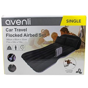 Avenli Floked Air Bed Tek Kişilik 180cm*85cm*33m