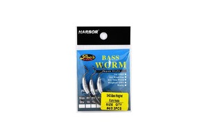 Harbor Sh52 Bass Worm No:4/0 3 Pcs Jig Head