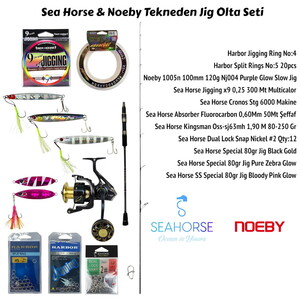 Sea Horse & Noeby Tekneden Jig Olta Seti
