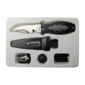 Problue Divers Knife Dalış Bıçağı KN-65-SIL S.Gri
