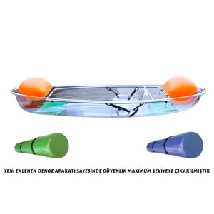 Sea Horse Şeffaf Kano Tek Kişilik